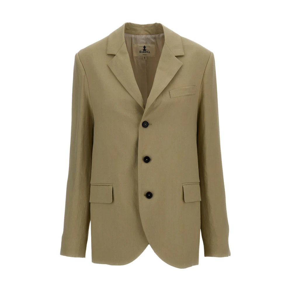 Barena Venezia Women's Green Buttoned Jacket