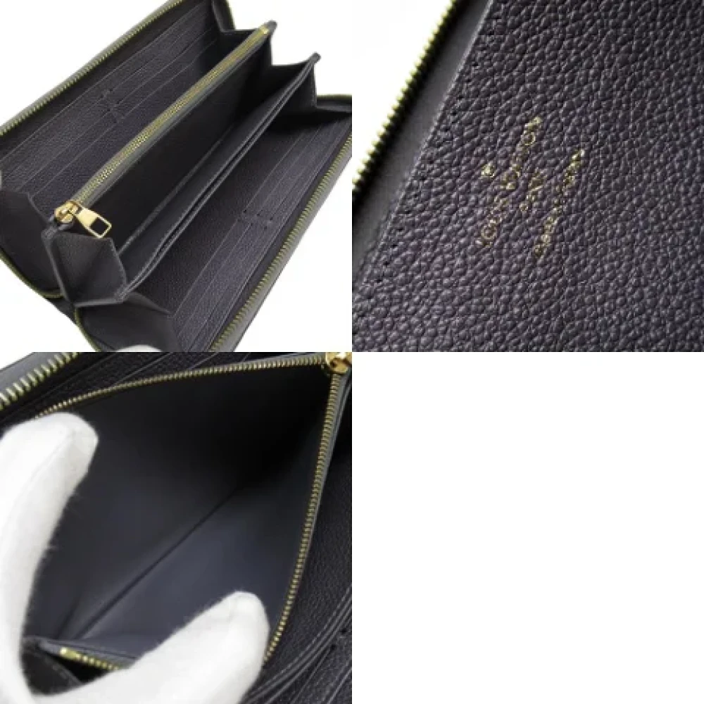 Louis Vuitton Vintage Pre-owned Leather wallets Black Dames