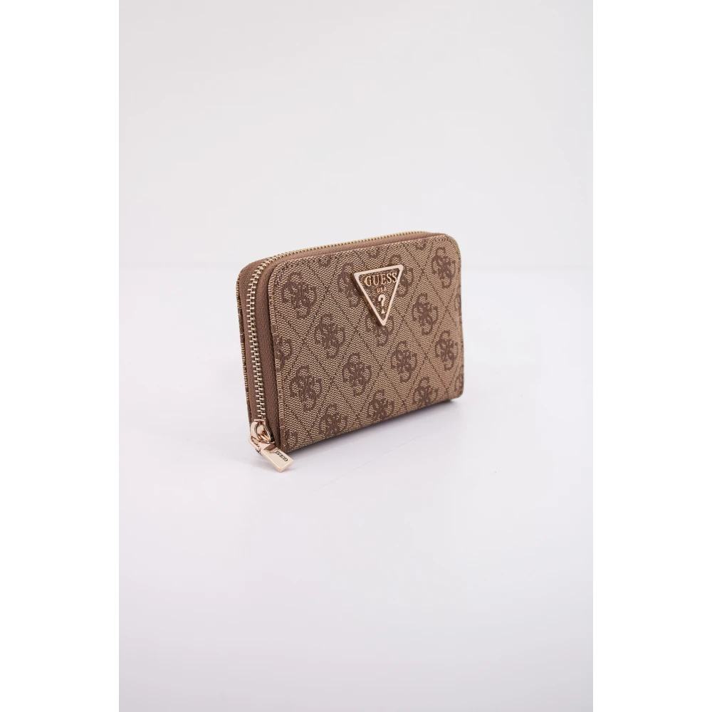 Guess Rits Portemonnees & Kaarthouders Laurel Stijl Brown Dames