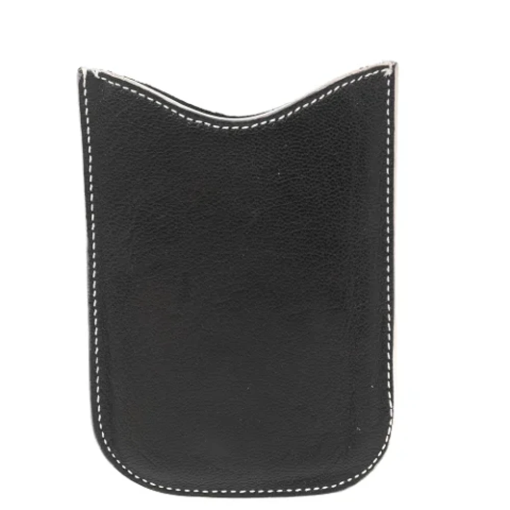 Yves Saint Laurent Vintage Pre-owned Leather home-office Black Dames