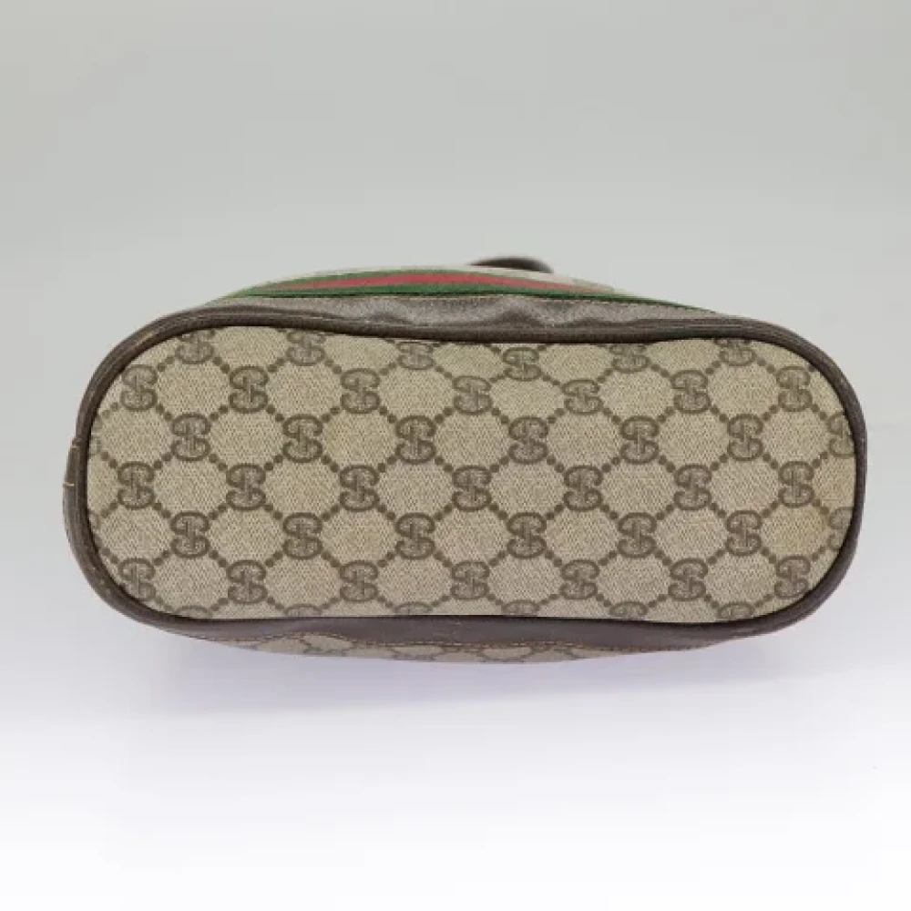 Gucci Vintage Pre-owned Canvas handbags Beige Dames
