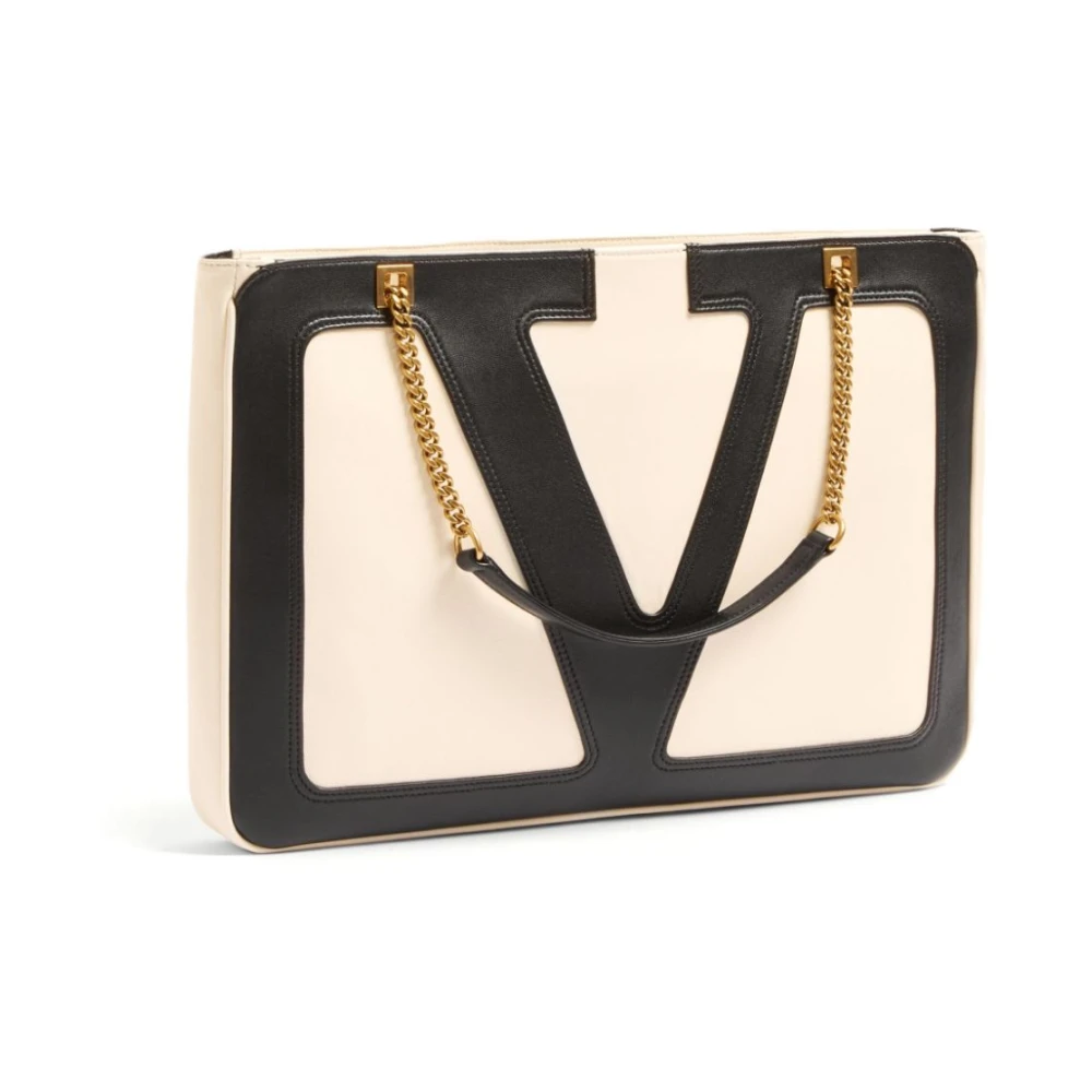 Valentino Garavani Superstar Medium Tote Tas Beige Dames