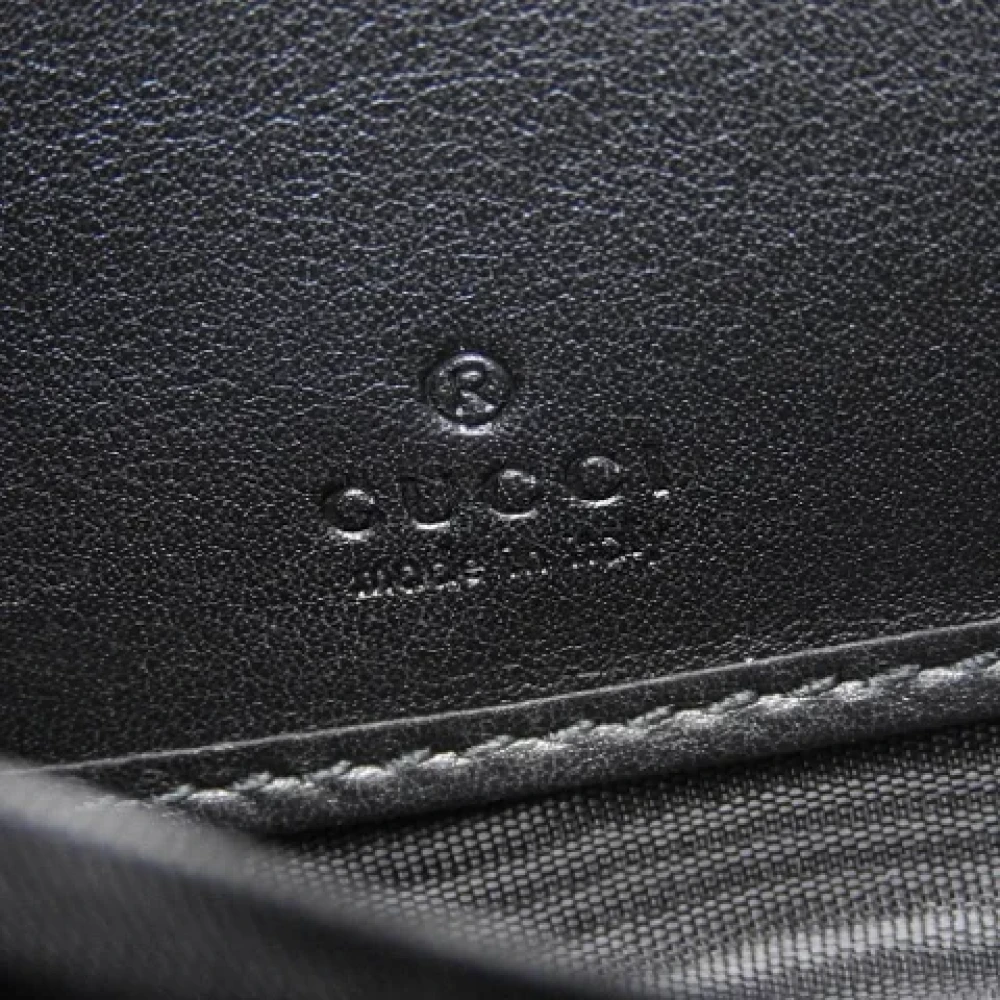 Gucci Vintage Pre-owned Leather wallets Black Dames