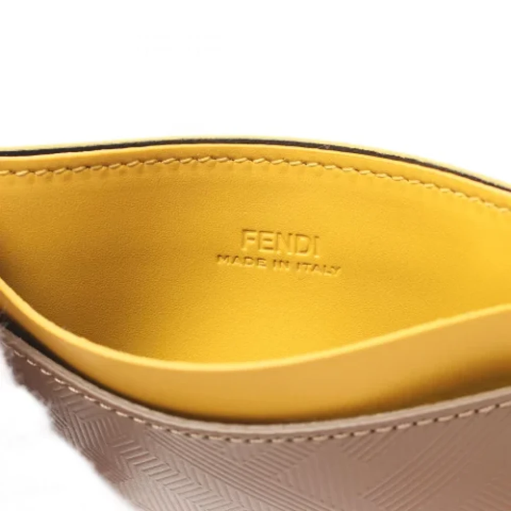Fendi Vintage Pre-owned Leather wallets Brown Dames