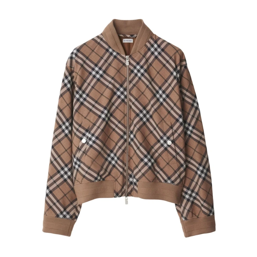 Burberry Vintage Check Grijze Jassen Gray Heren