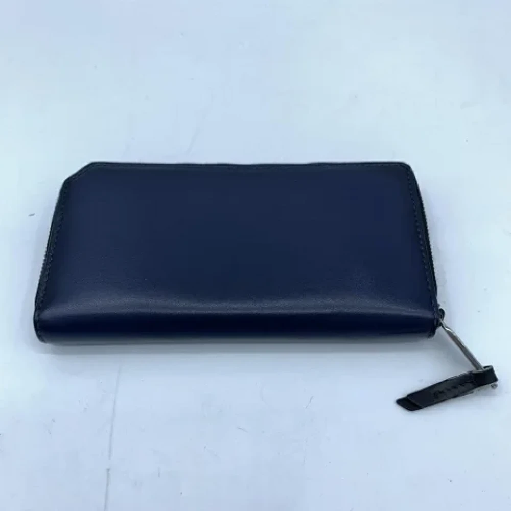 Jimmy Choo Pre-owned Leather wallets Blue Dames
