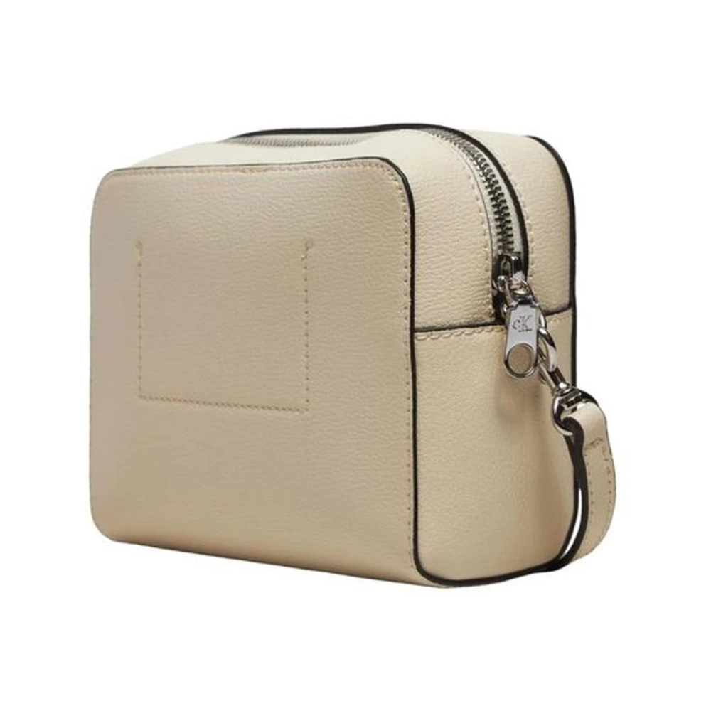 Calvin Klein Jeans Minimalistische Polyethyleen Handtas Beige Dames