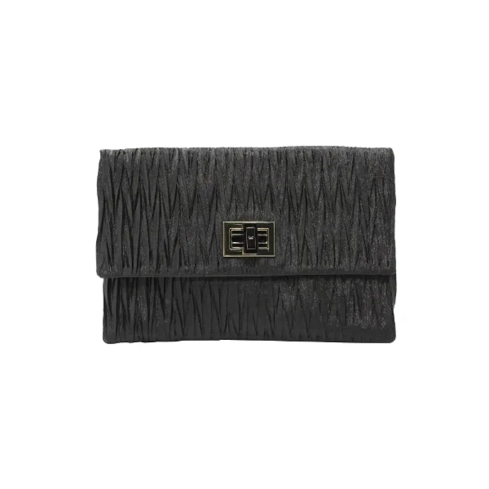 Anya Hindmarch Pre-owned Satin clutches Black Dames