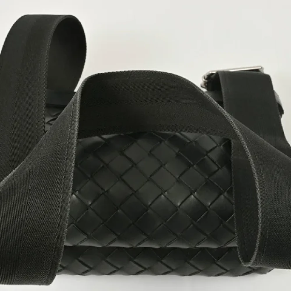 Bottega Veneta Vintage Pre-owned Leather shoulder-bags Black Heren