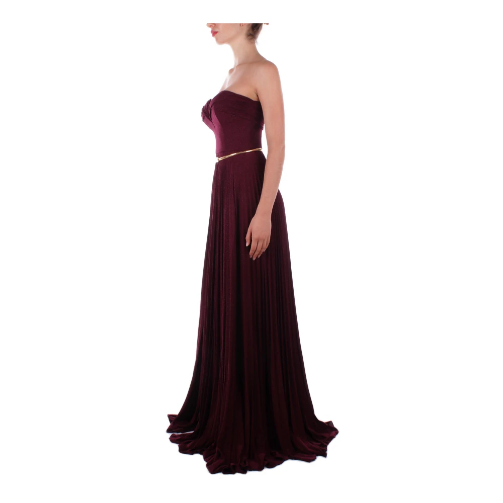 Elisabetta Franchi Red Carpet Jurken met Ritssluiting Red Dames