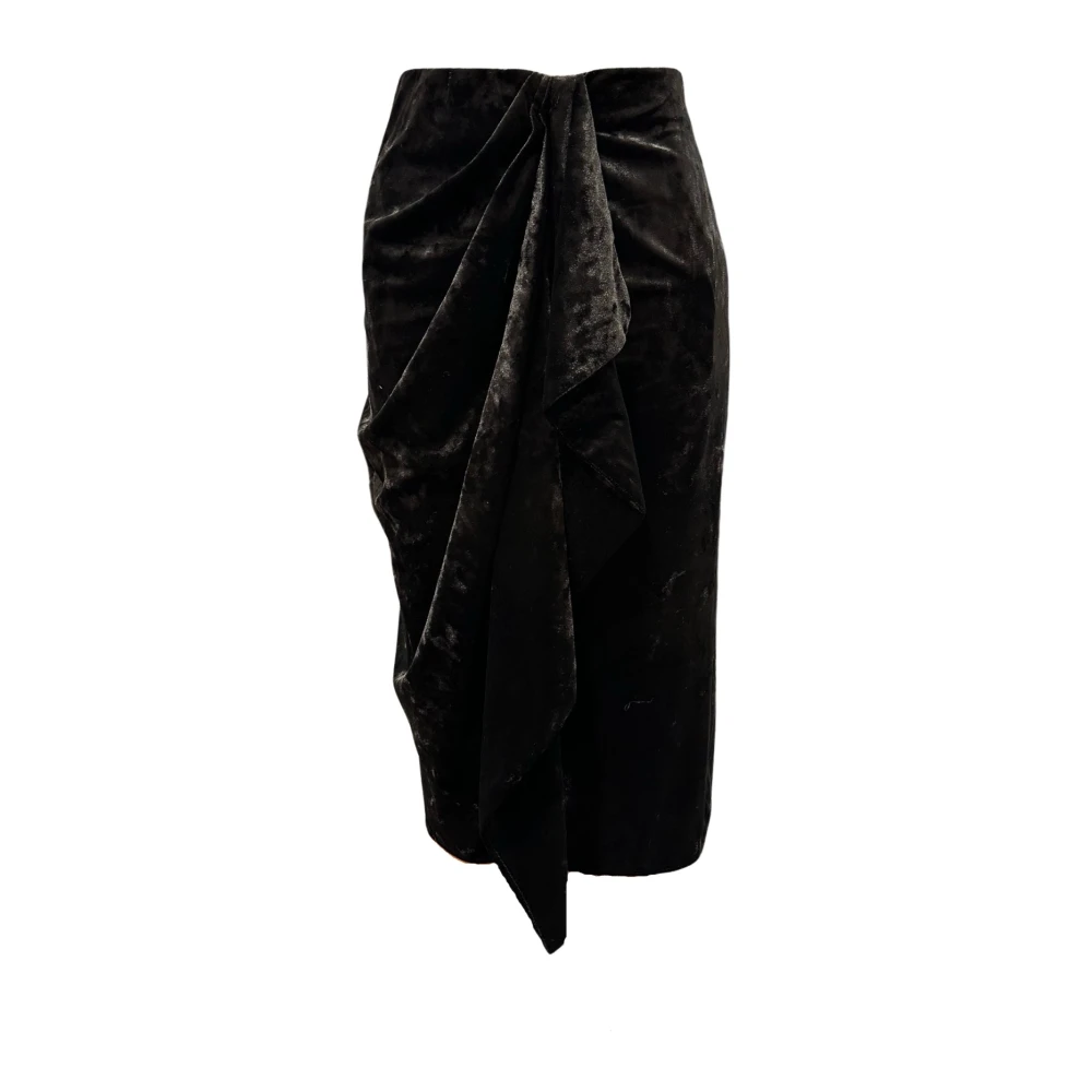 Isabel Marant Étoile Gedrapeerde voorkant elastische taillelegging Black Dames