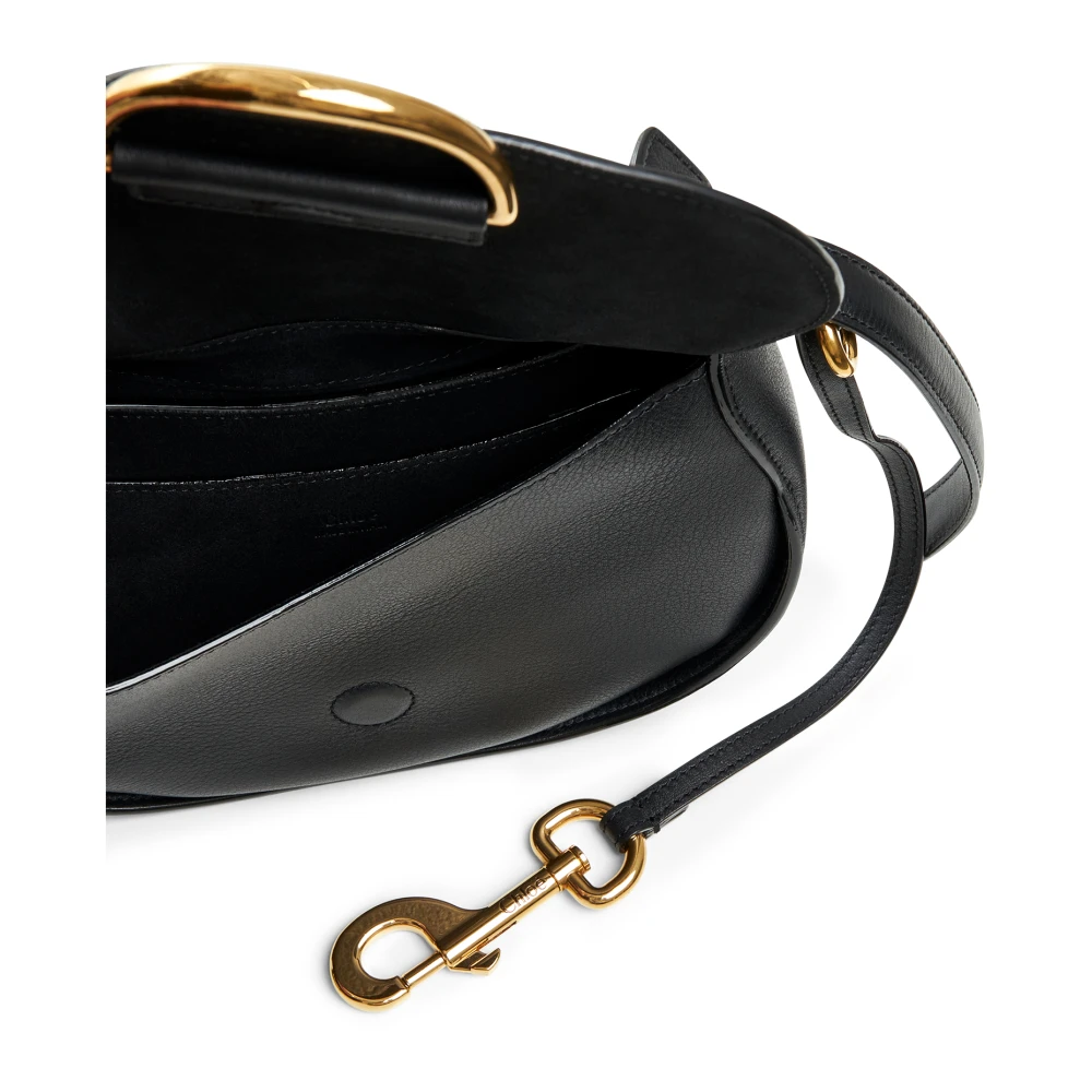 Chloé Zwarte Leren Schoudertas Black Dames