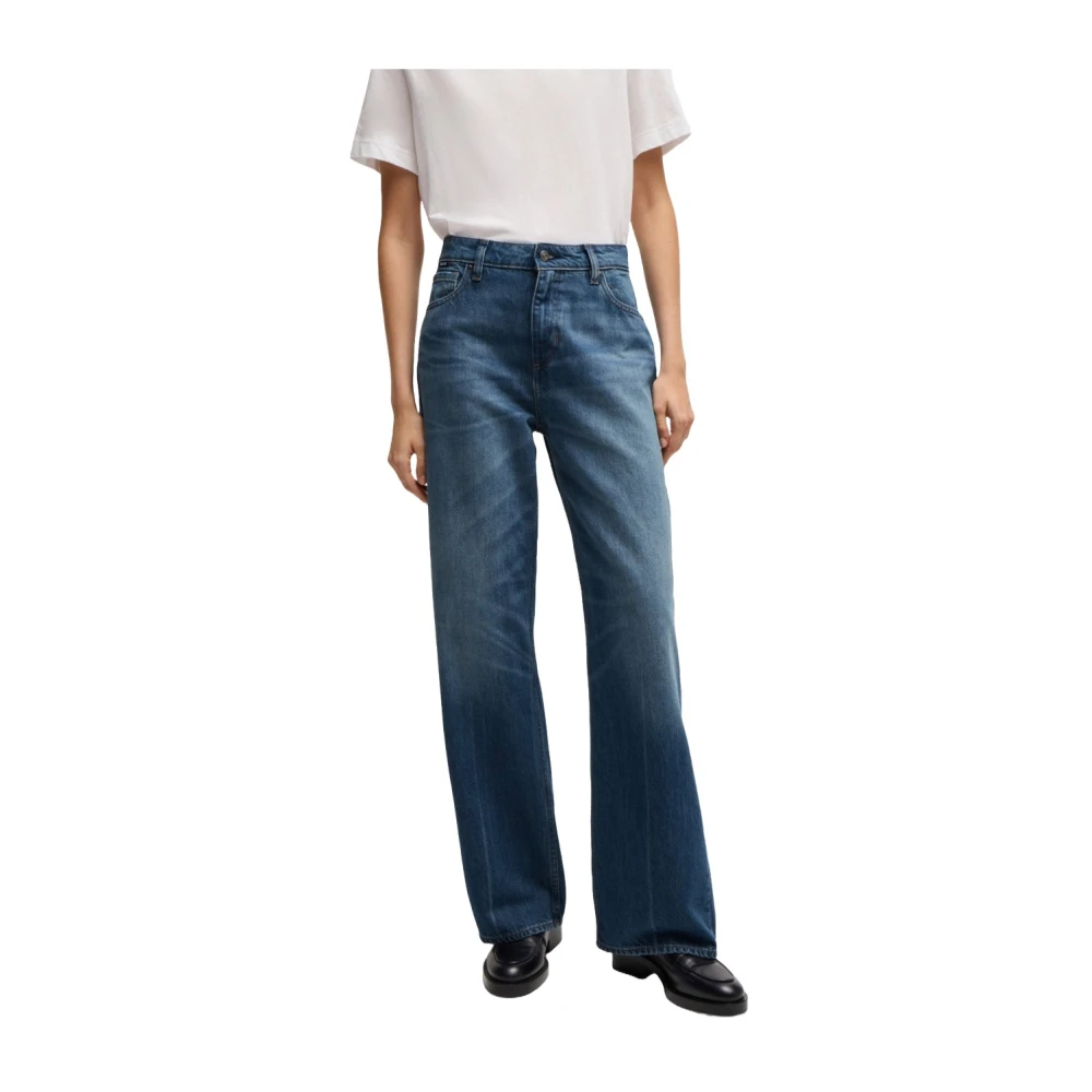 Hugo Boss Indigo denim palazzo jeans Blue Dames