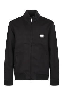 Logo Plaque Full Zip Sweatshirt