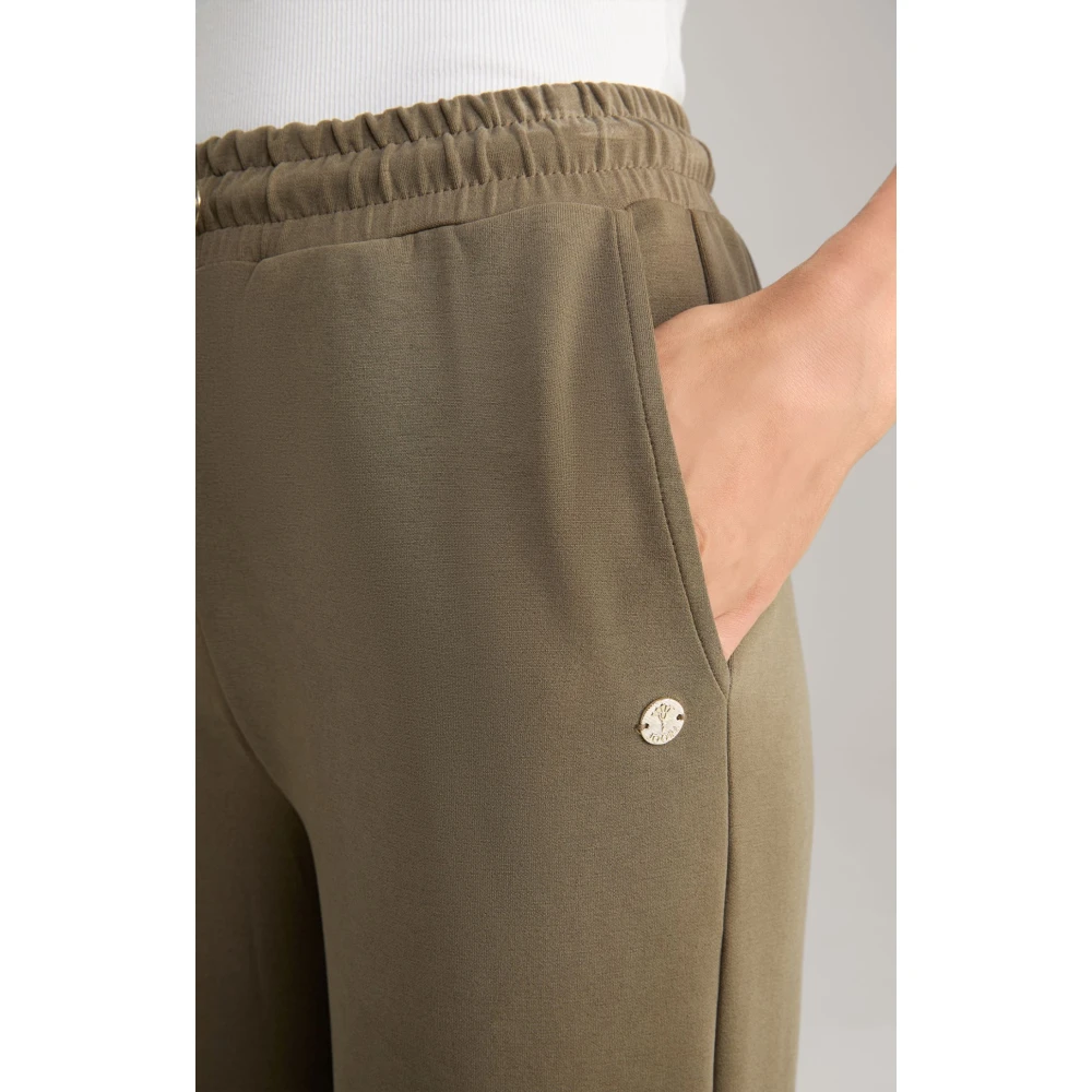 Joop! Sportieve Stijl Olijfgroene Leggings met Trekkoord Taille Green Dames