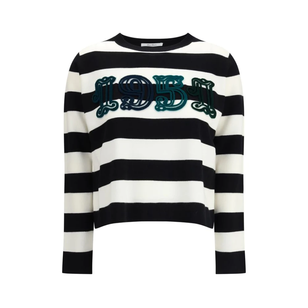 Max Mara Viterbo Jumper - Female - Round-Neck Knitwear - Black - L - Knitwear