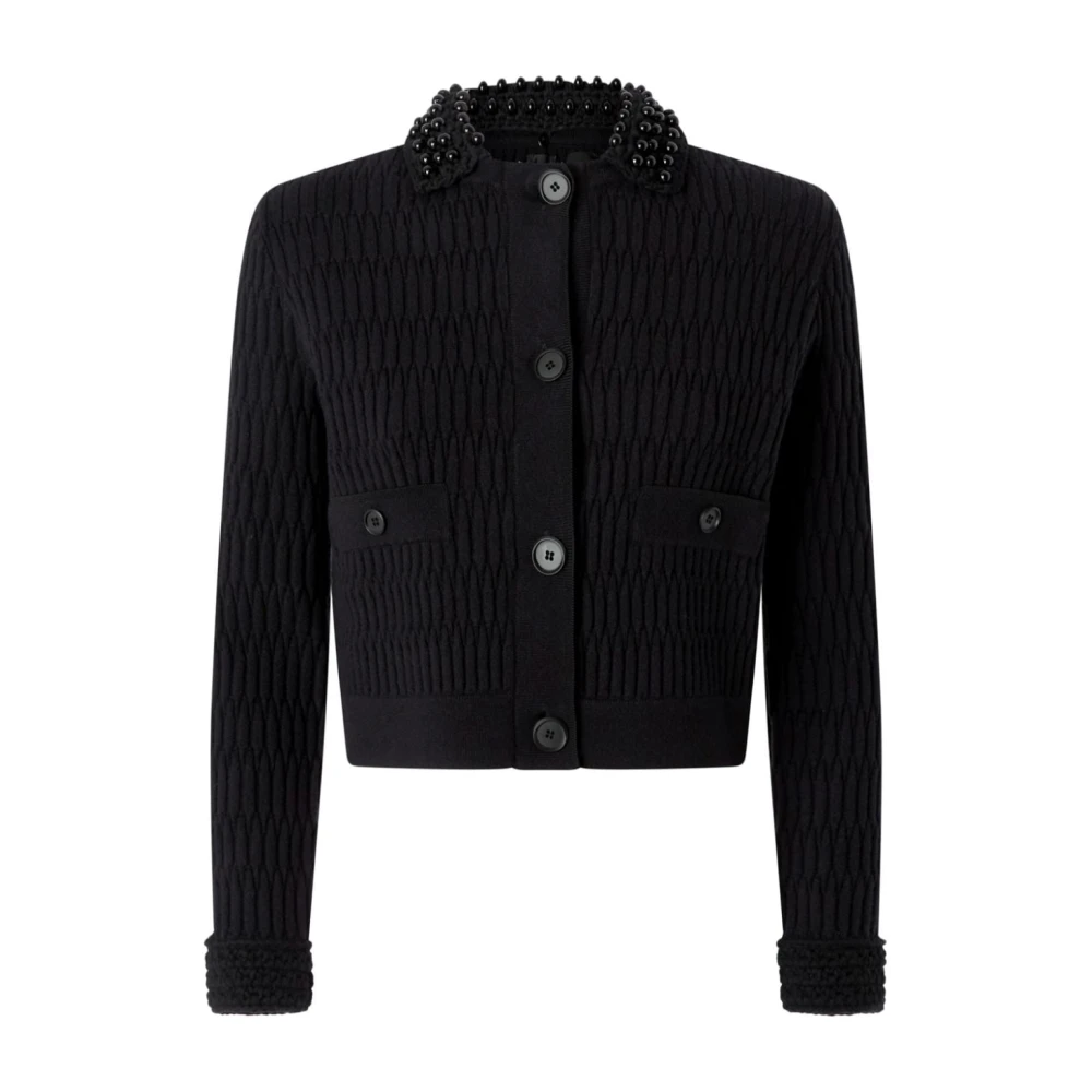 pinko Zwarte Jassen voor Vrouwen Black Dames