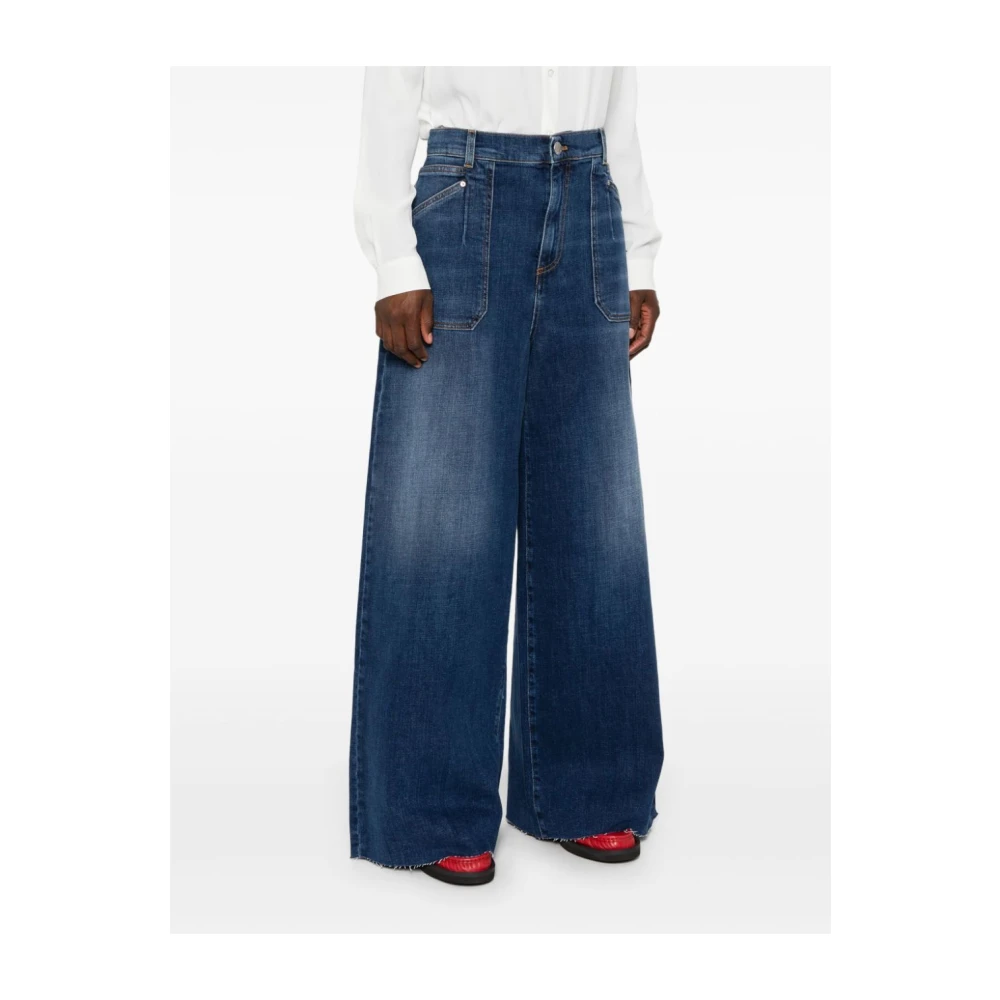 pinko Vintage Medium Donker Bianca Wassen Blue Dames