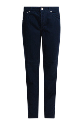 pantalon-bleu-en-coton-elever-garde-robe