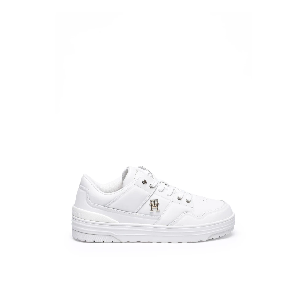 Tommy Hilfiger Basket Sneaker Dames Schoenen Wit