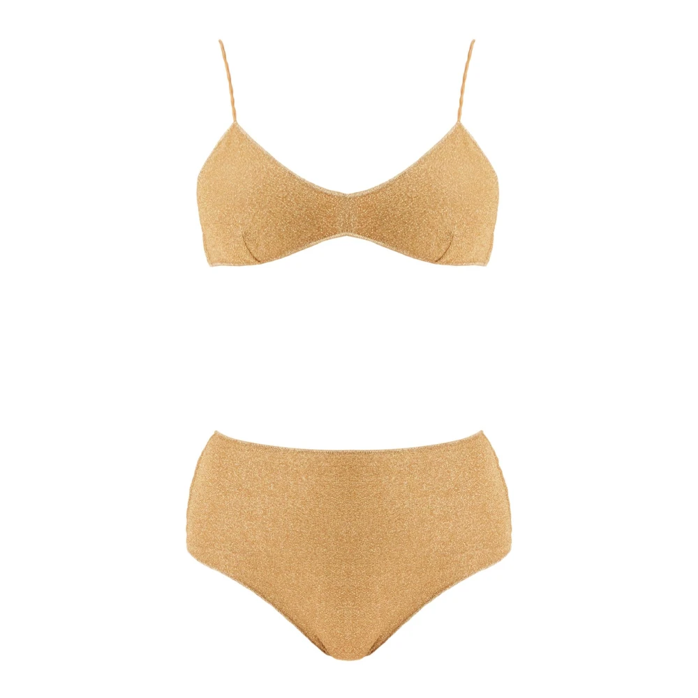 Oseree High-Waisted Lumière Bikini Set Yellow Dames