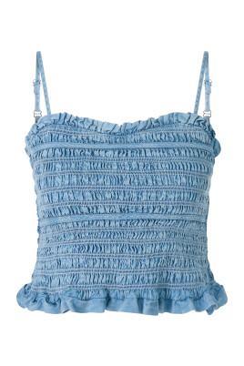 smocked-bustier