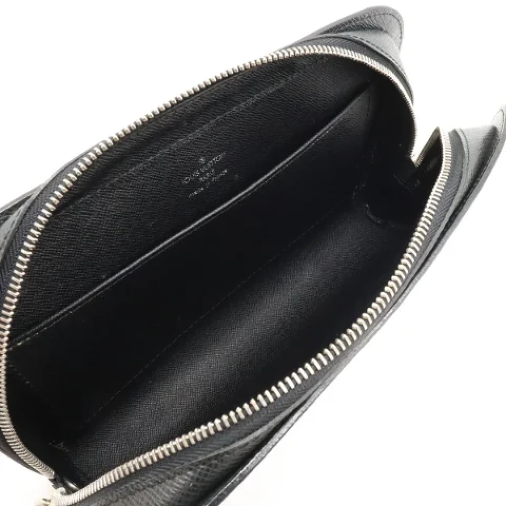 Louis Vuitton Vintage Pre-owned Leather clutches Black Heren