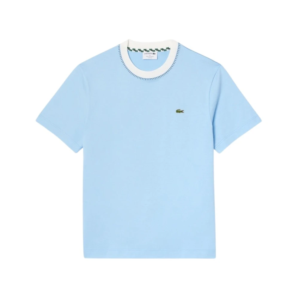 Lacoste Franse Stijl Katoenen T-shirt Blue Heren