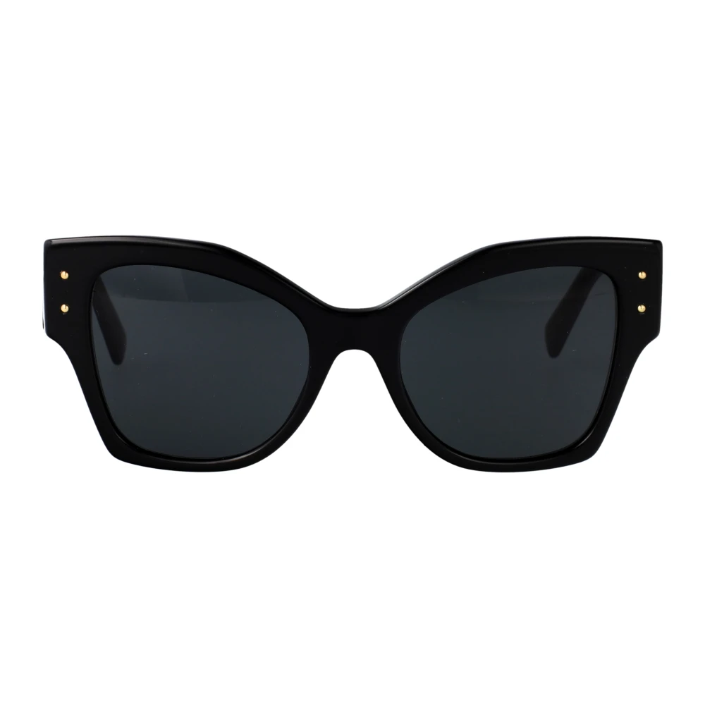 Dolce & Gabbana Women's Black/Grey Dg4478 501/87 Woman Sunglasses Acetate Cat Eye Normal - Image 4