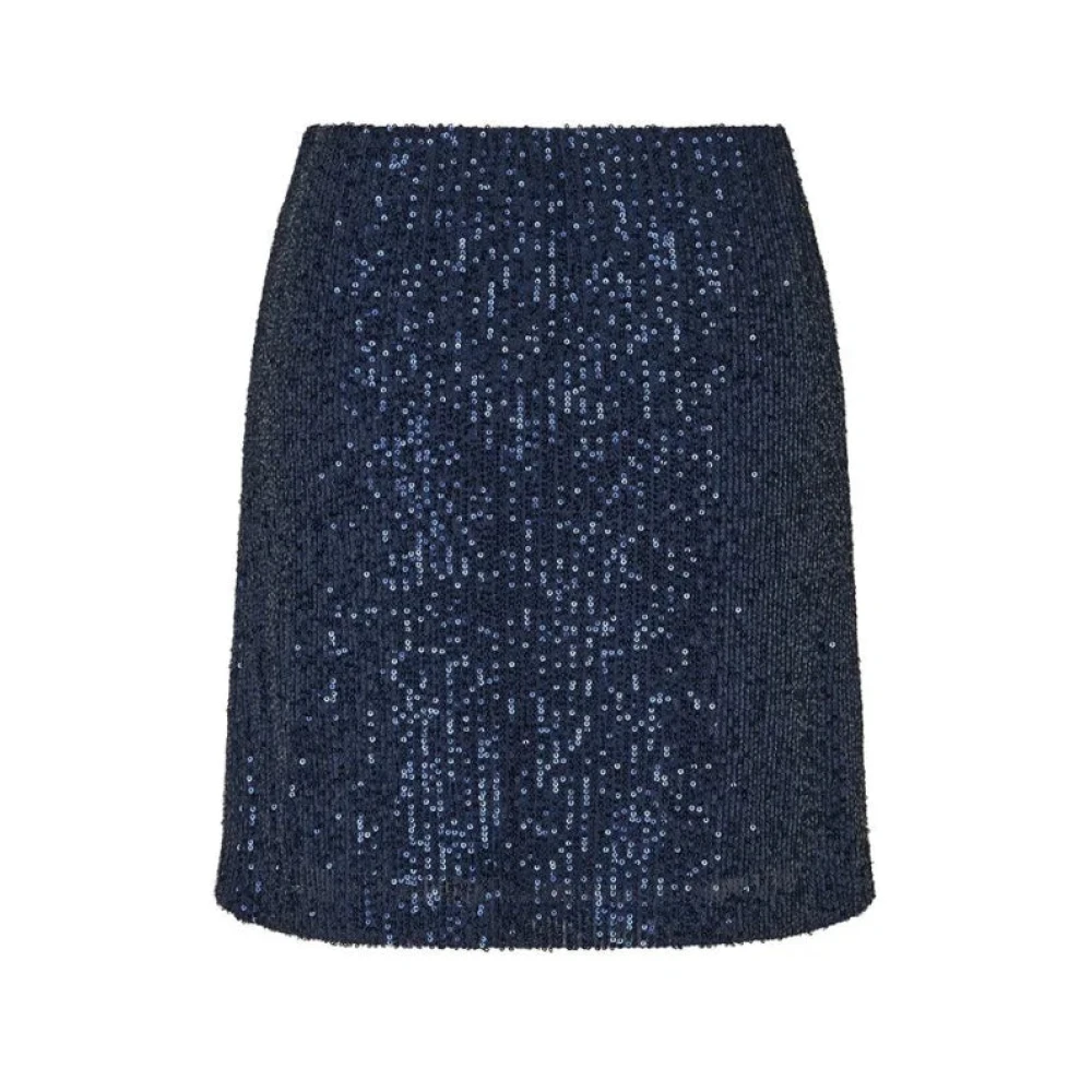 MbyM Blauwe Pailletten Mini Rok voor elke gelegenheid Blue Dames