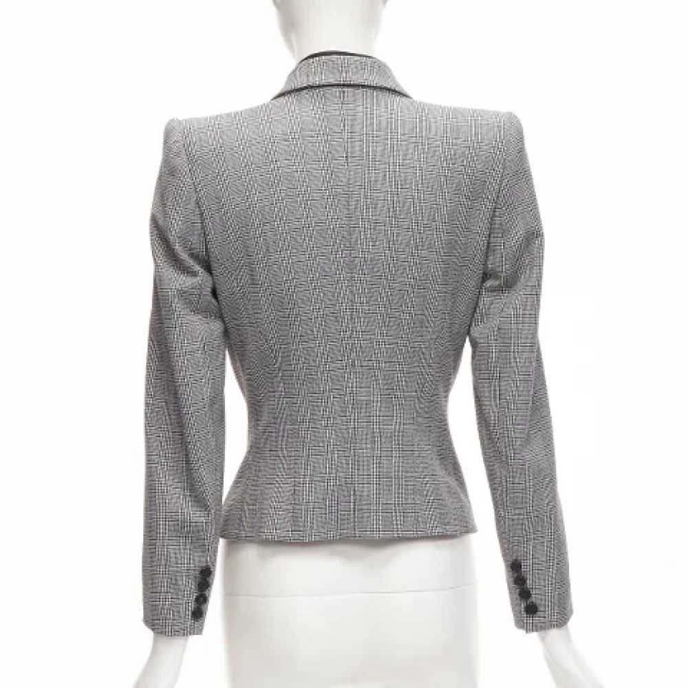 Alexander McQueen Pre-owned Wool outerwear Gray Dames