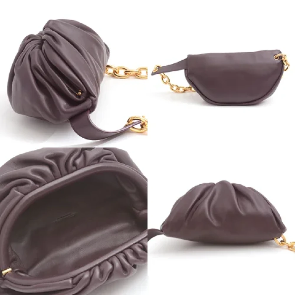 Bottega Veneta Vintage Pre-owned Leather crossbody-bags Brown Dames