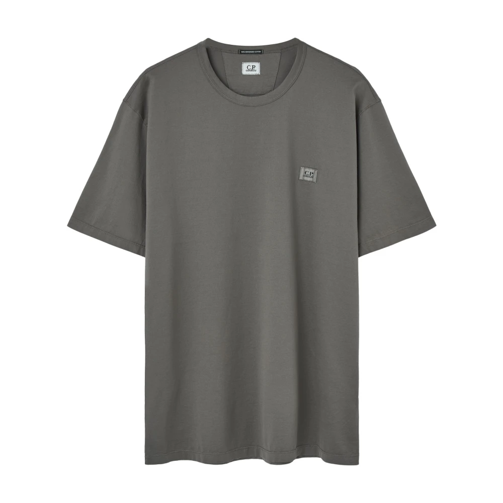 C.P. Company Jersey Gasato Logo Patch Shirt Green Heren