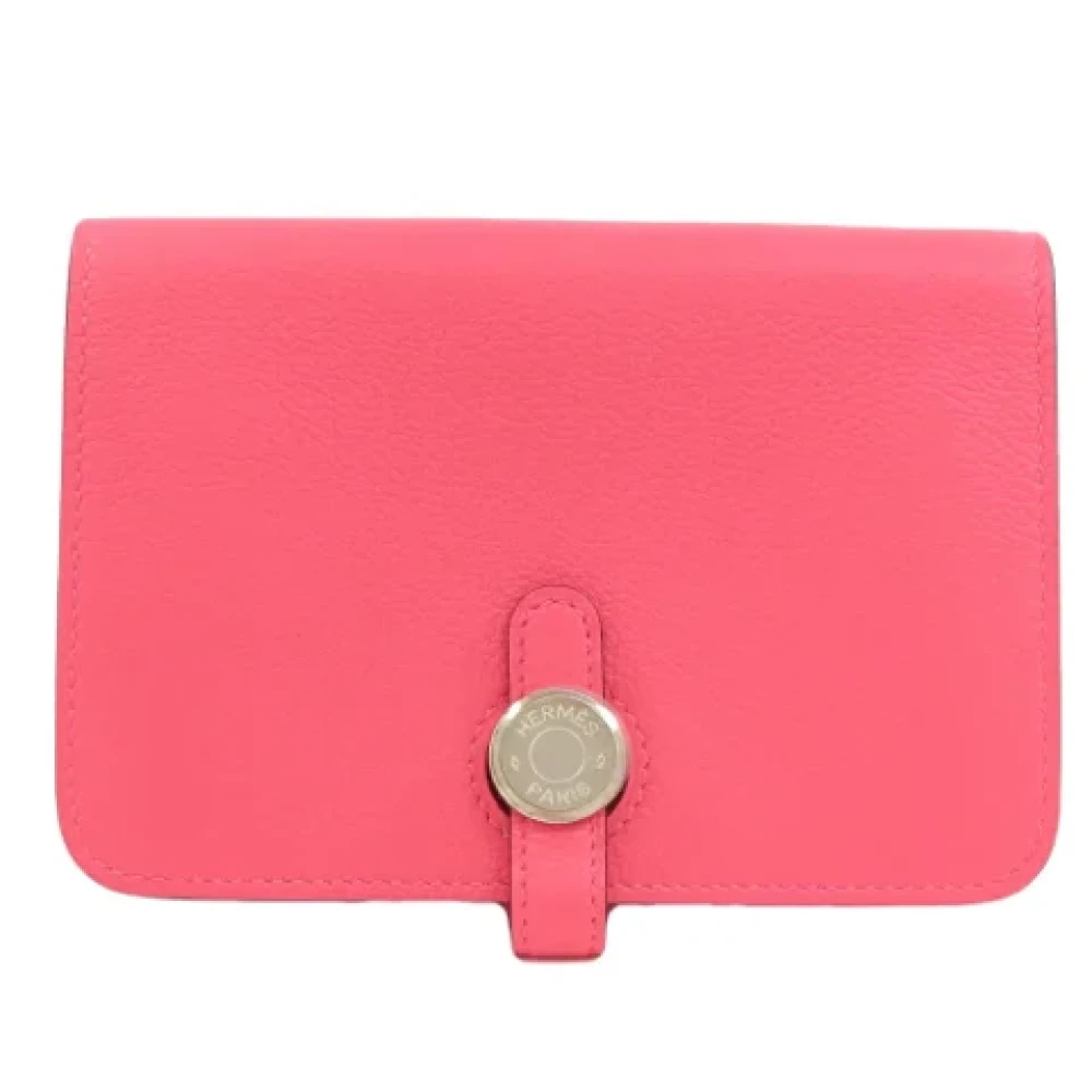 Hermès Vintage Pre-owned Fabric wallets Pink Dames