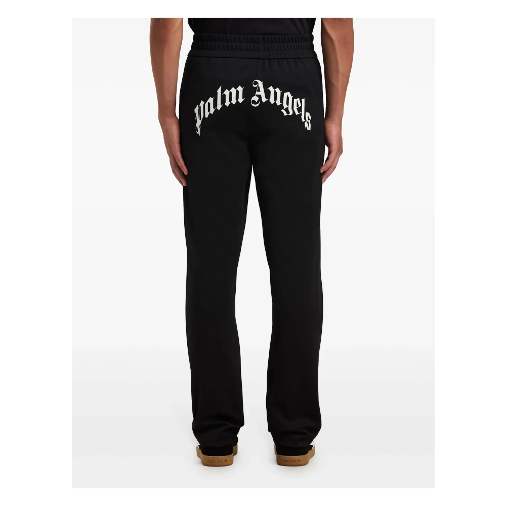 Palm Angels Gebogen Logo Trainingsbroek Black Heren