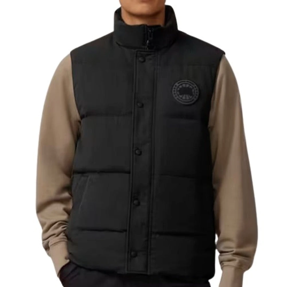 Canada Goose Zwart Label Garson Vest Zwart Black Heren