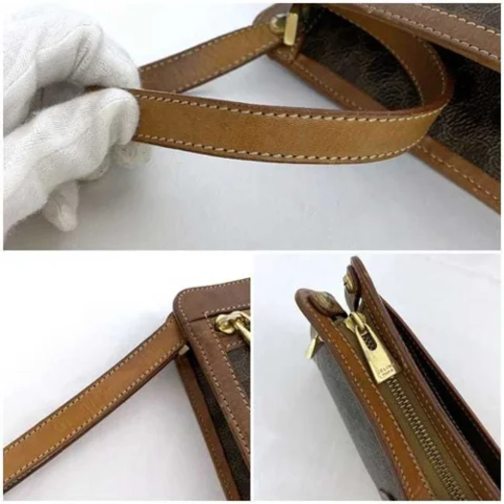 Celine Vintage Pre-owned Canvas clutches Brown Dames