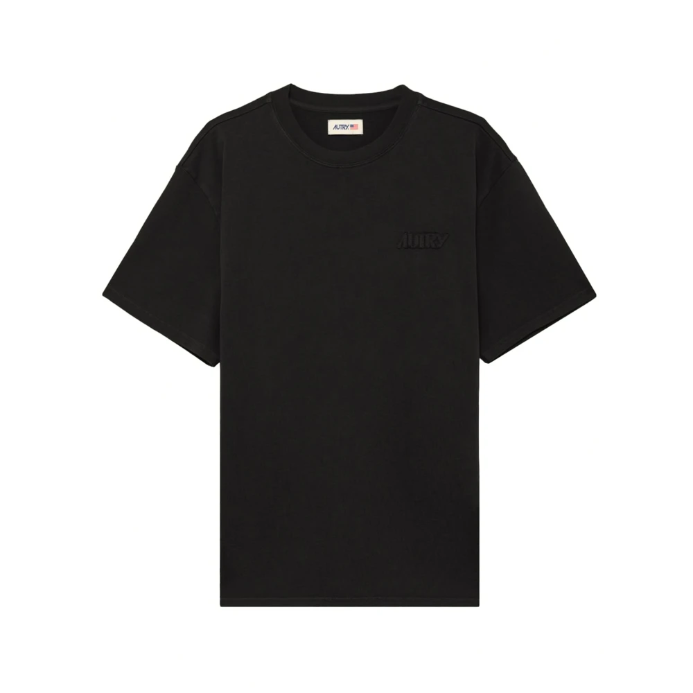 Autry Los T-shirt van Compact Katoen Black Heren
