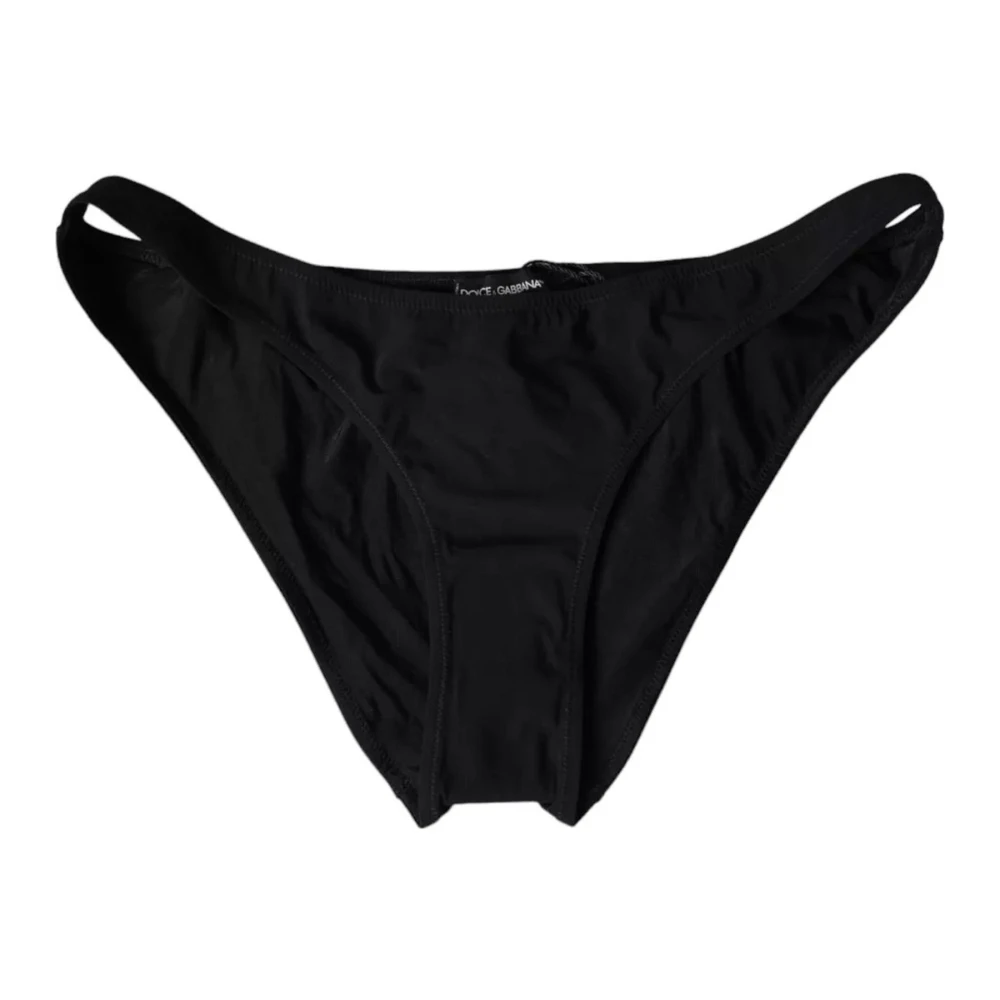 Dolce & Gabbana , Bikinis, Female, Black, One Size, Bikini Bottom - Image 3