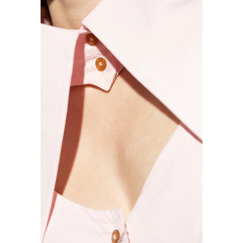 Vivienne Westwood Korte shirt met uitsnijding Pink Dames