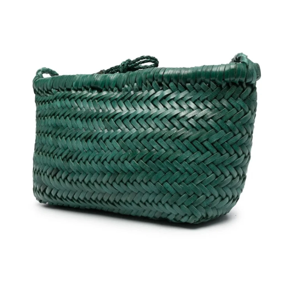 Dragon Diffusion Handgeweven Crossbody Tas Green Dames