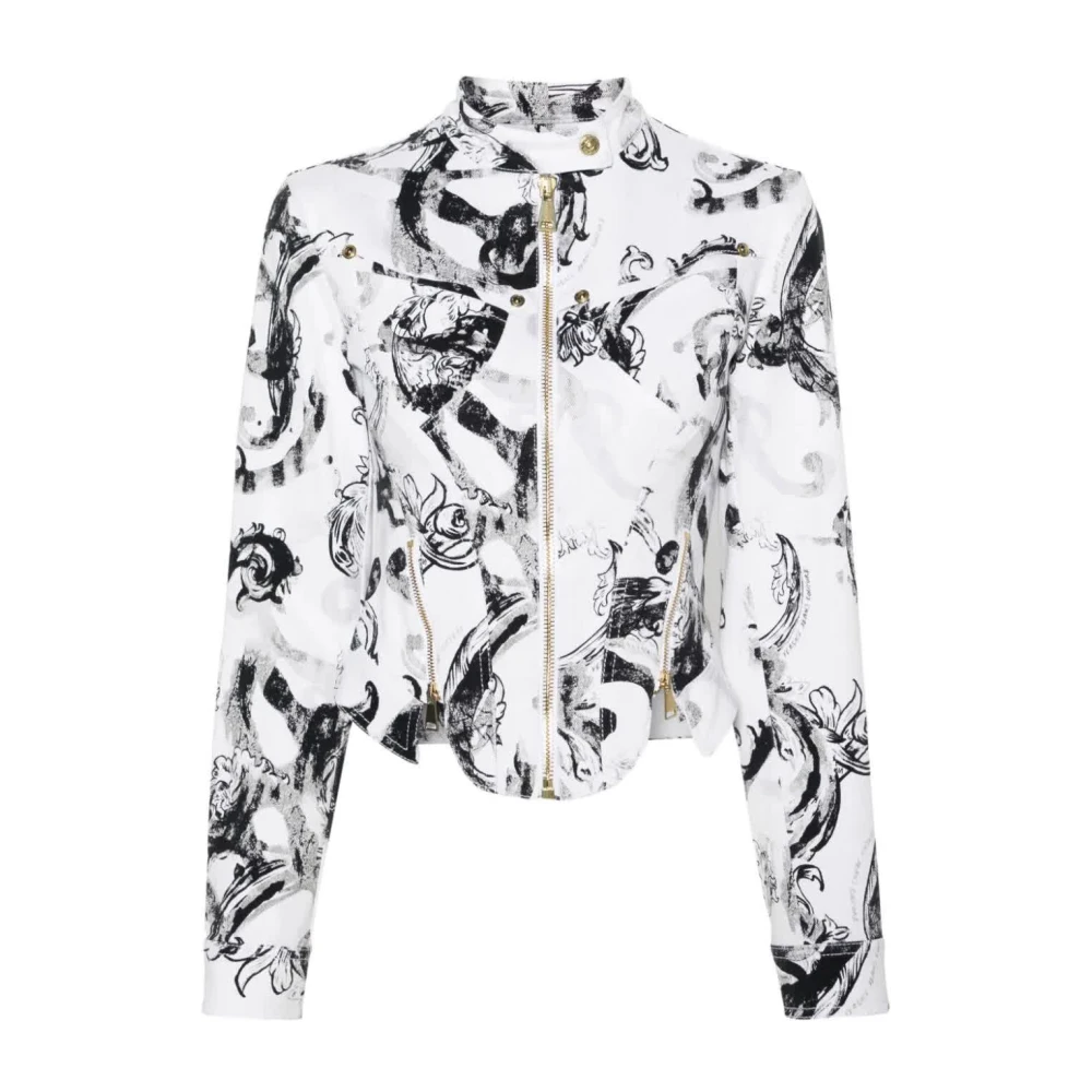 Versace Jeans Couture Witte Bull Str Gallone Multicolor Dames