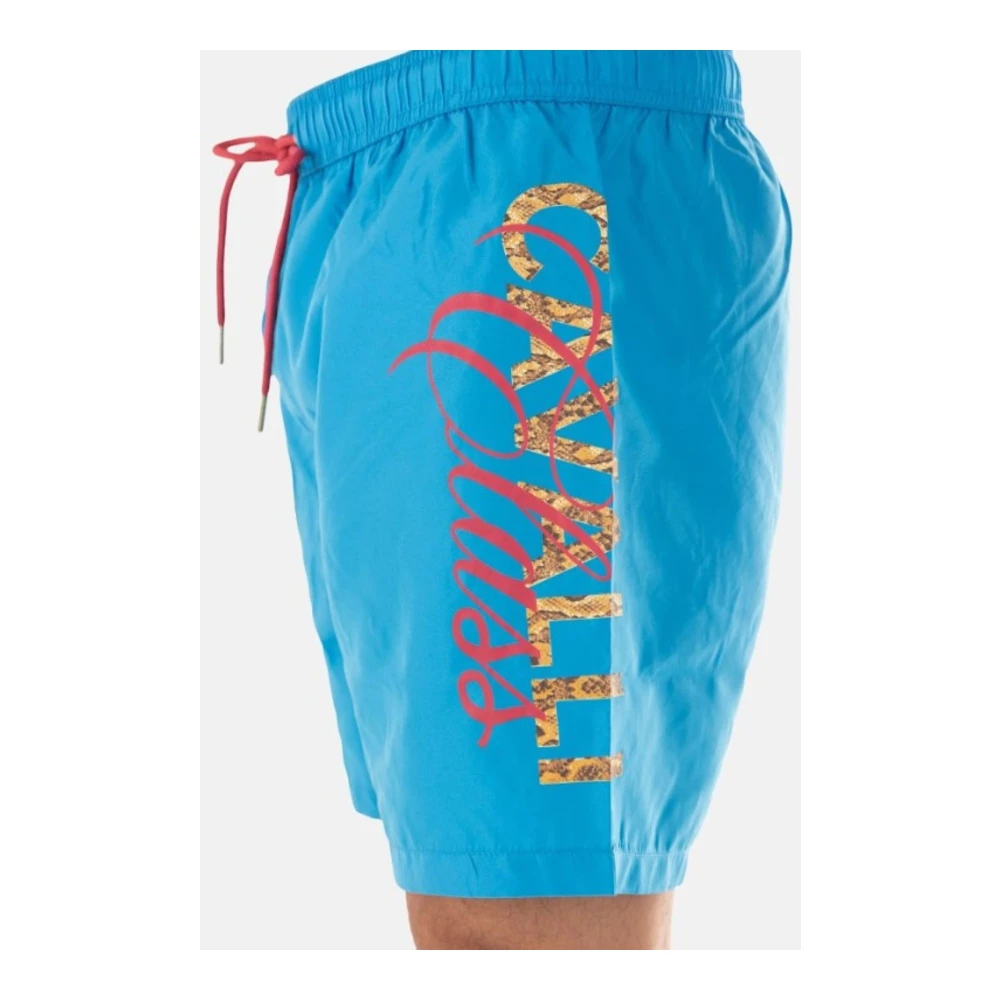 Just Cavalli Mannen Logo Kostuum Blue Heren