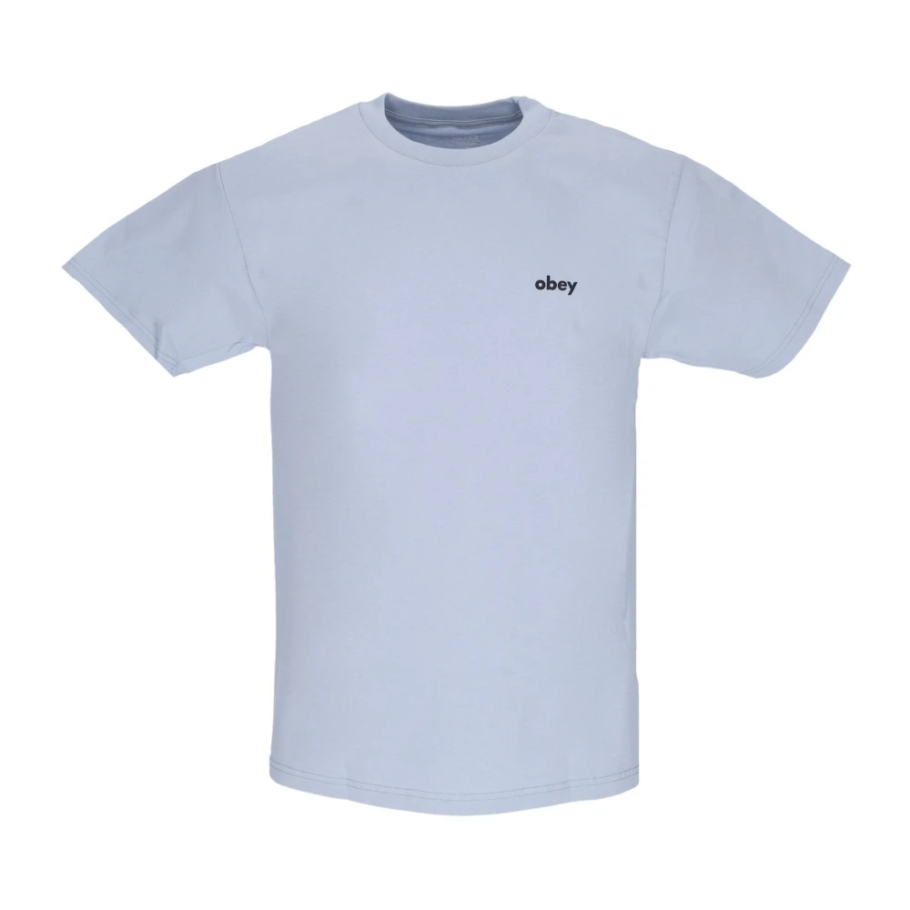 Obey Klassieke Dubbelzijdige Tee Zachte Katoen Gray Heren