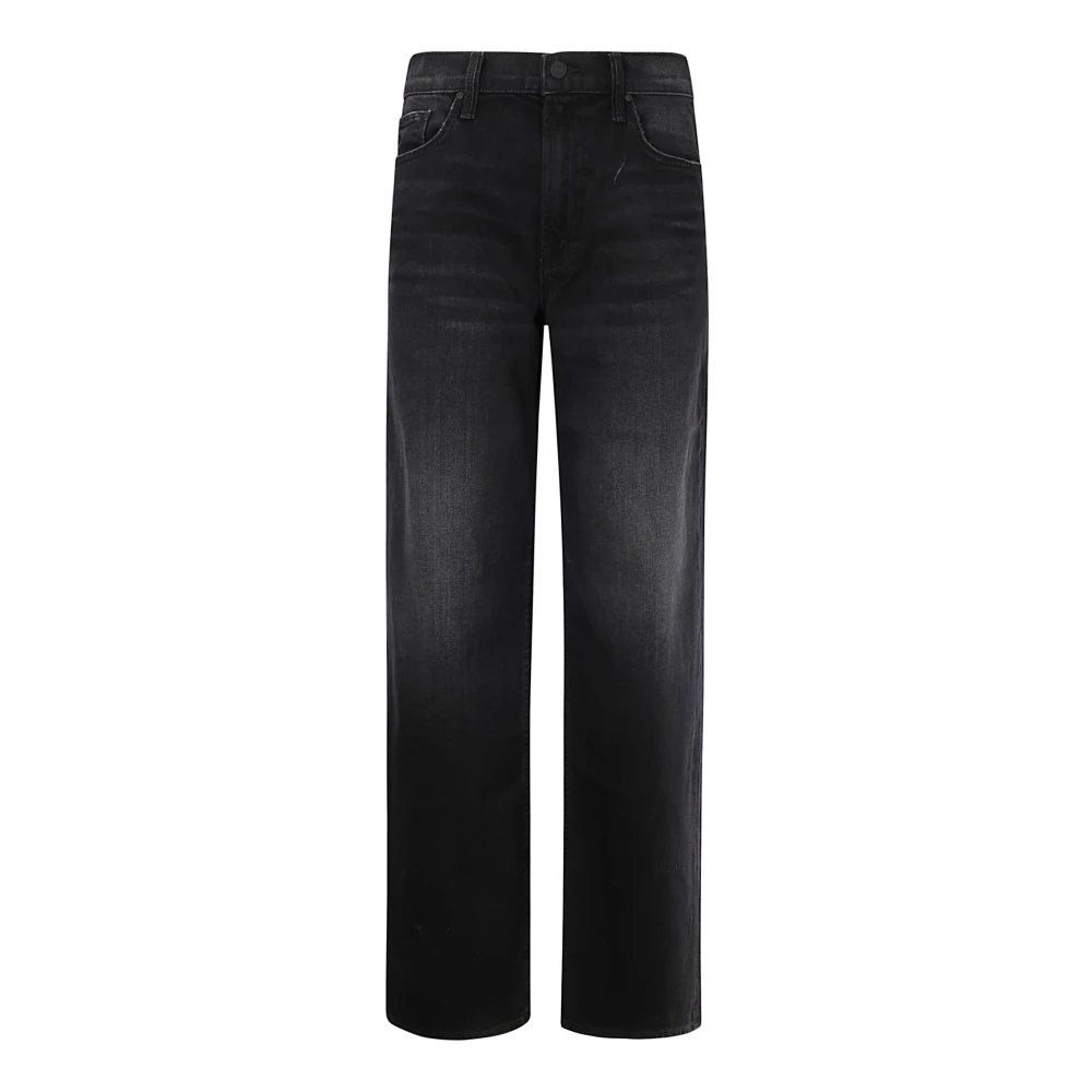Mother Hoge Taille Palazzo Jeans Black Dames