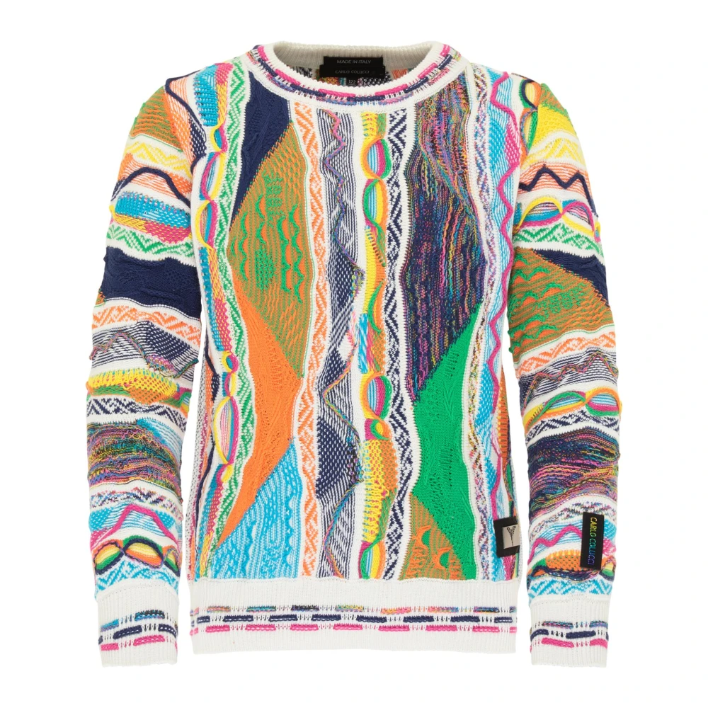 Carlo Colucci Unisex Dah-C8203 Jacquard Knit Sweater
