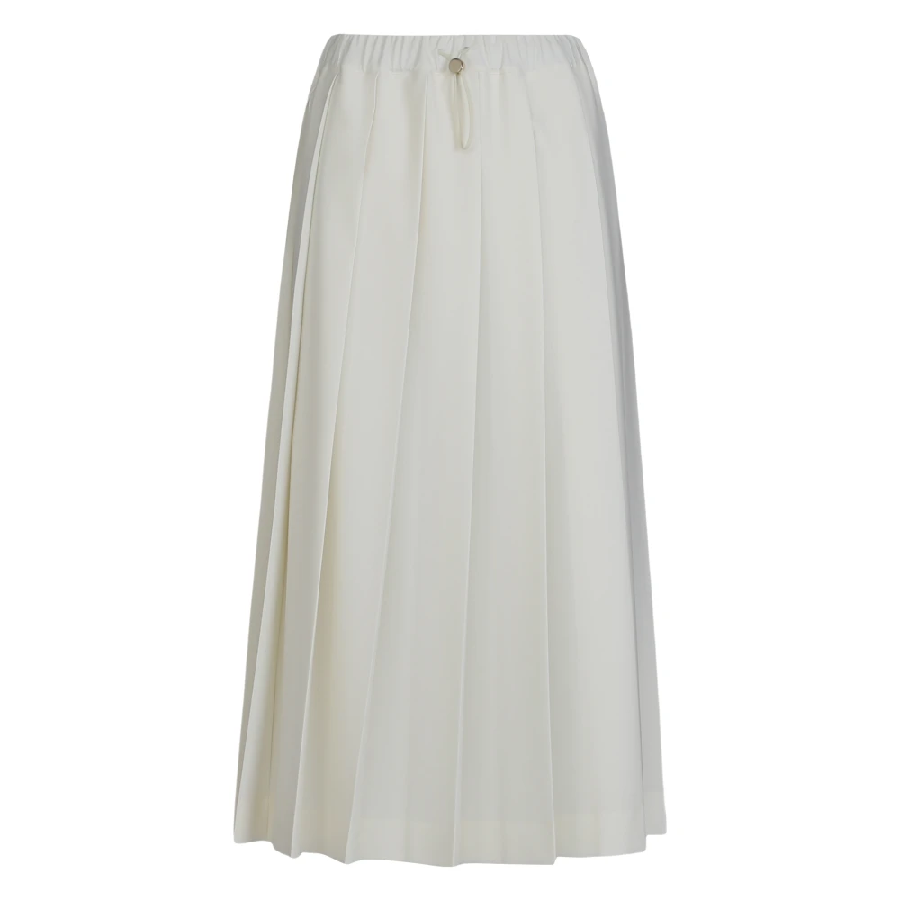 Fabiana Filippi Women's White Pleated Skirts In Techno Tailoring