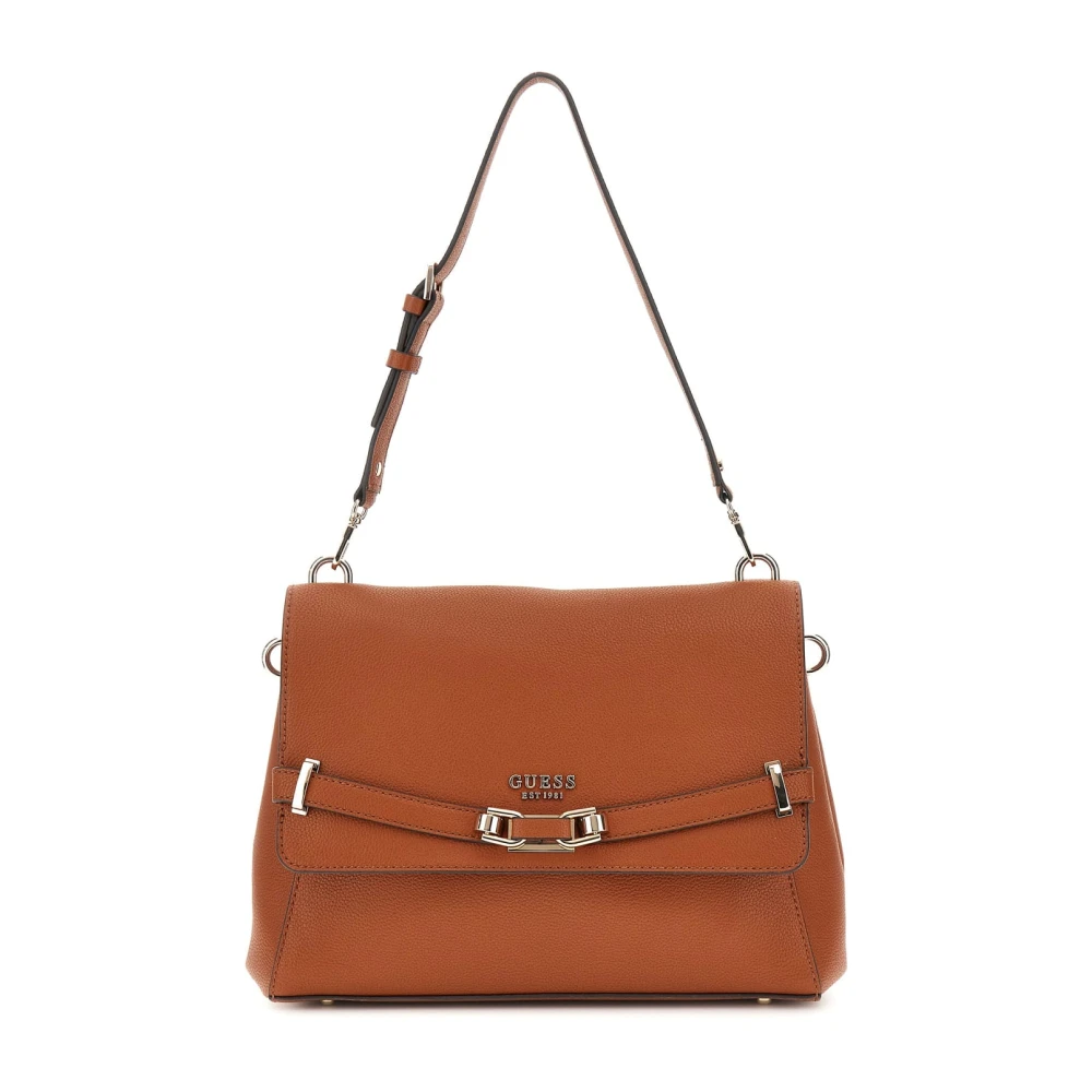 Guess Silvye Bucket Handtas Cognac Brown Heren