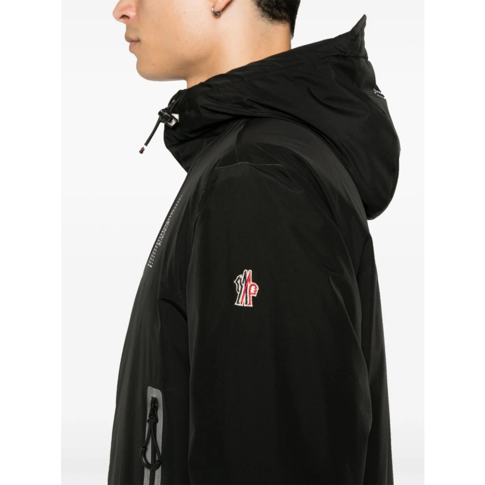 Moncler Zwarte Parka voor Mannen Aw24 Black Heren