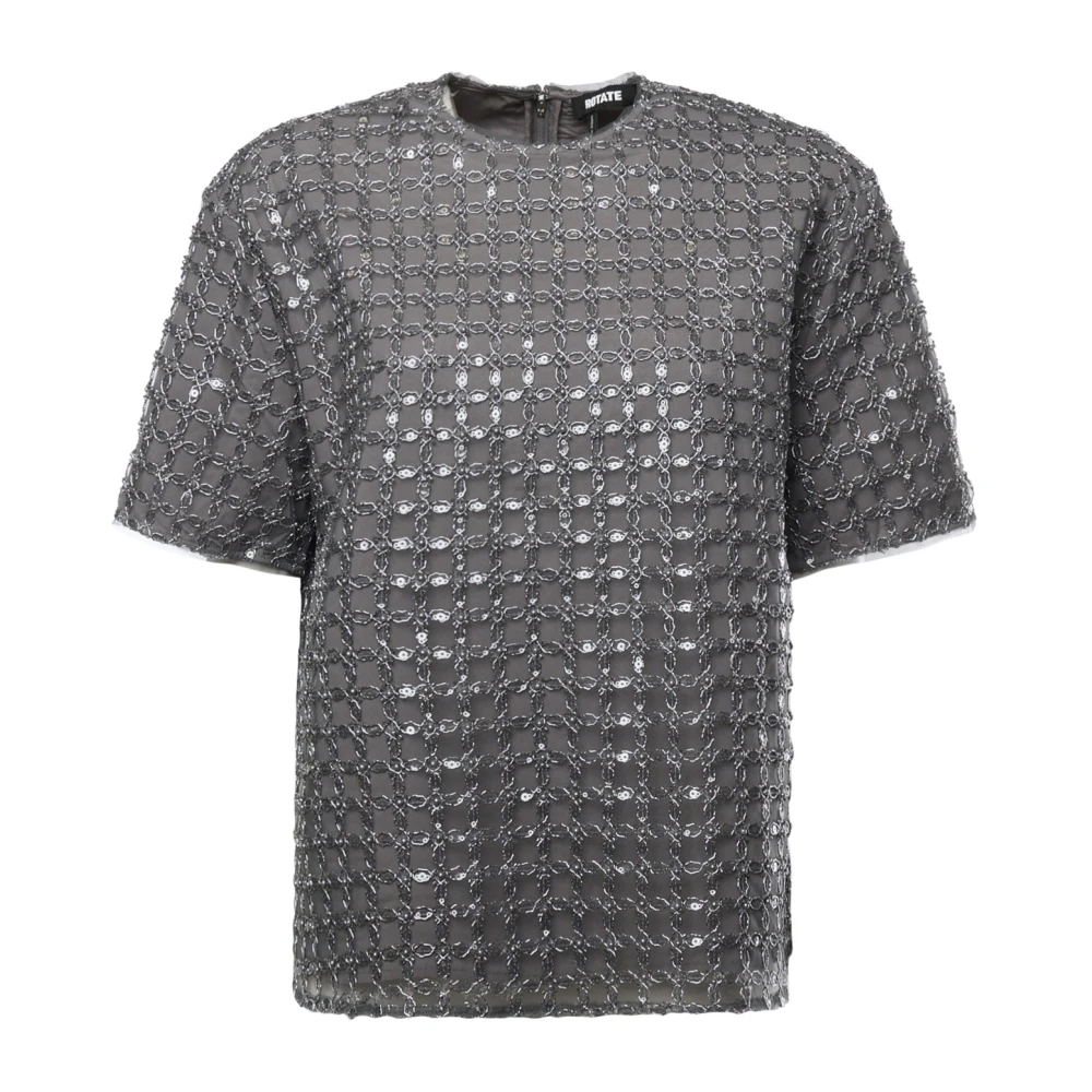 Rotate Birger Christensen Women's Gray T-Shirts - T-Shirts - Xs - Tops